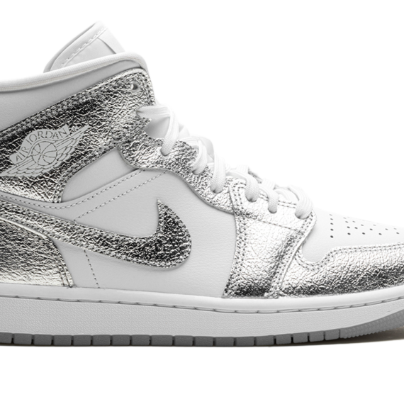 Air Jordan 1 Mid SE WMNS "Metallic Silver" FN5031 100