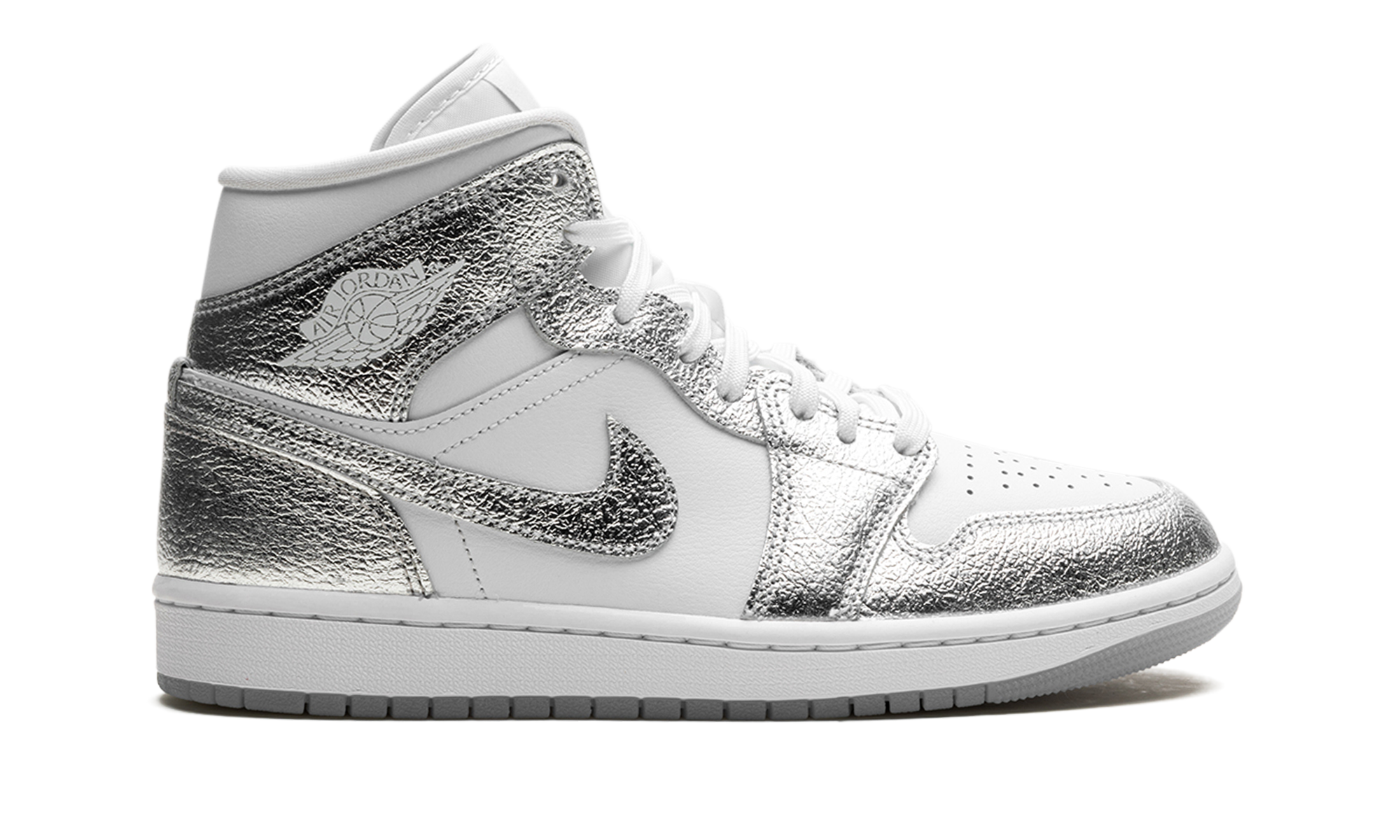 Air Jordan 1 Mid SE WMNS "Metallic Silver" FN5031 100