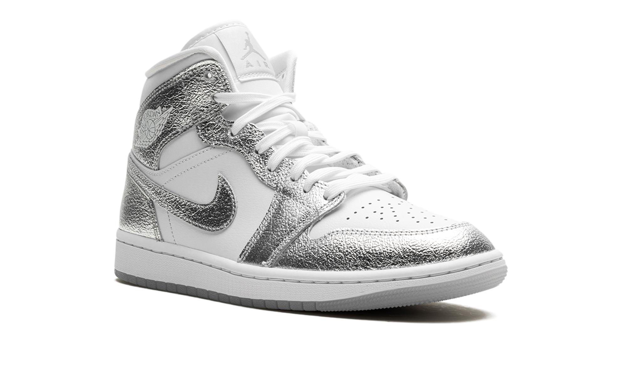 Air Jordan 1 Mid SE WMNS "Metallic Silver" FN5031 100