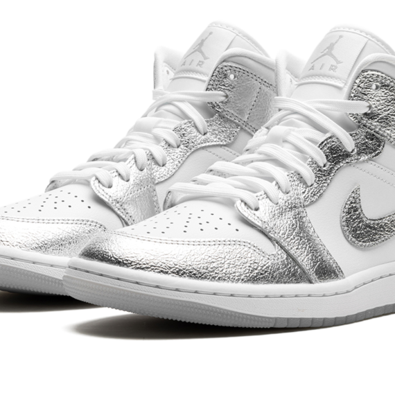 Air Jordan 1 Mid SE WMNS "Metallic Silver" FN5031 100