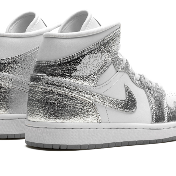 Air Jordan 1 Mid SE WMNS "Metallic Silver" FN5031 100