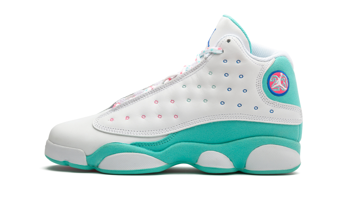 Air Jordan 13 GS "Aurora Green" 439358 100