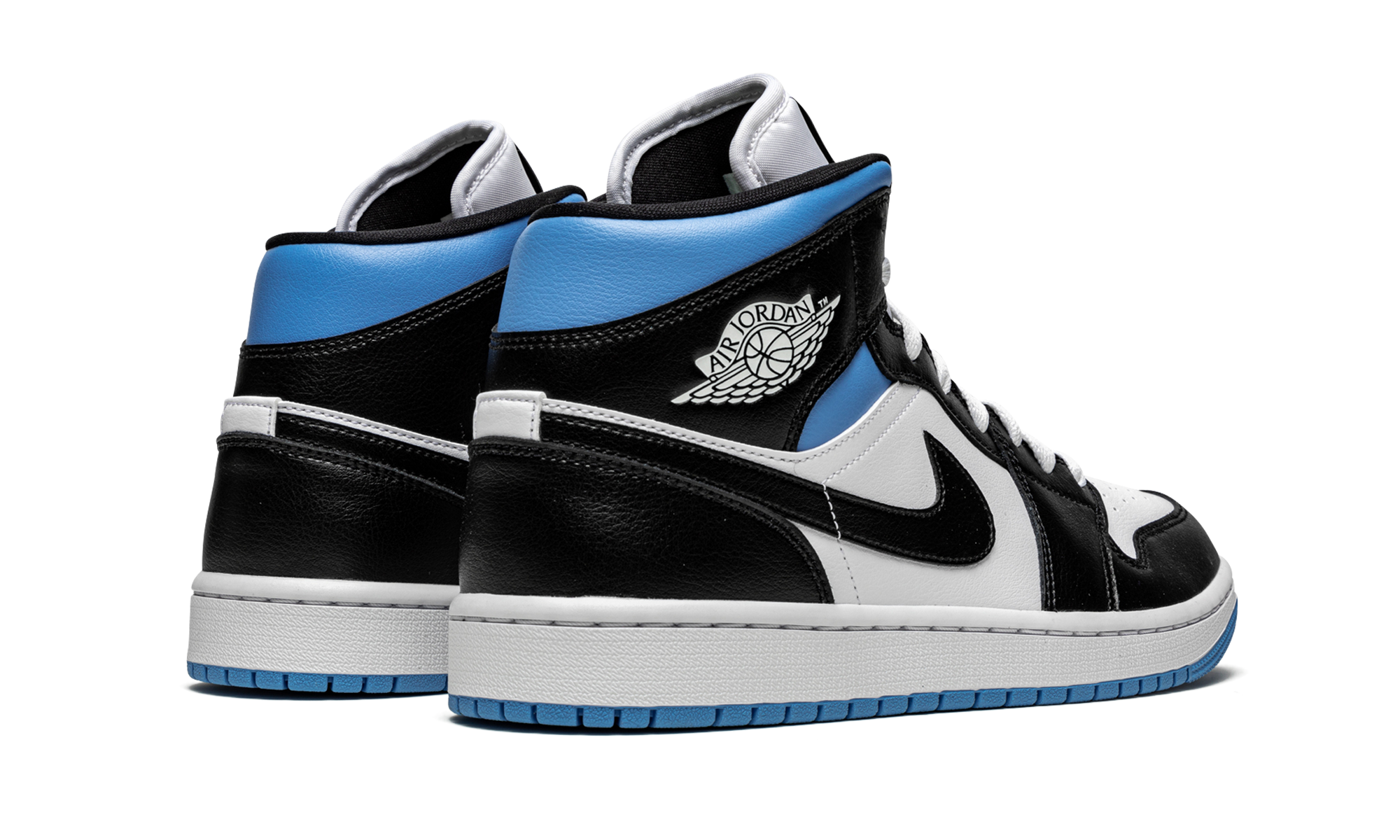 AIR JORDAN 1 MID WMNS "Black / White / University Blue" BQ6472 102