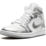 Air Jordan 1 Mid SE WMNS "Metallic Silver" FN5031 100