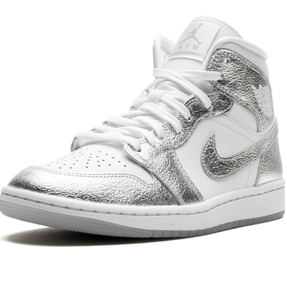 Air Jordan 1 Mid SE WMNS "Metallic Silver" FN5031 100