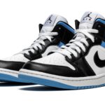 AIR JORDAN 1 MID WMNS "Black / White / University Blue" BQ6472 102